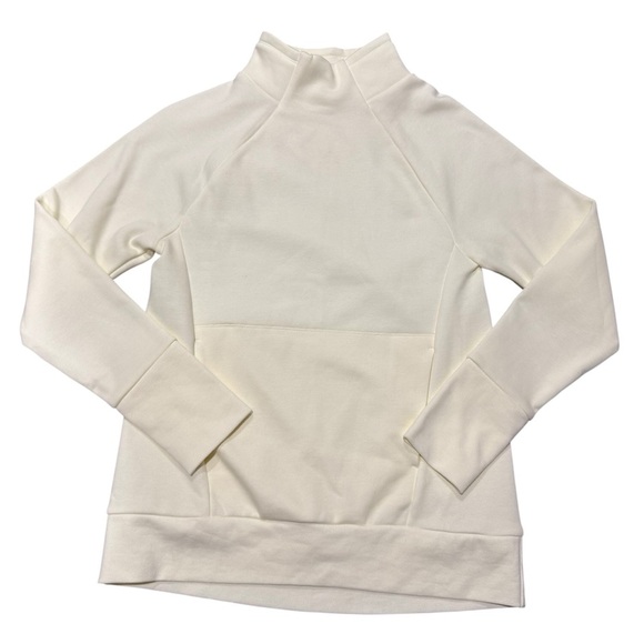 Fabletics Zaylee Funnel Neck Long Sleeve Tunic Sweatshirt Pullover Ivory Size XS - Picture 2 of 10